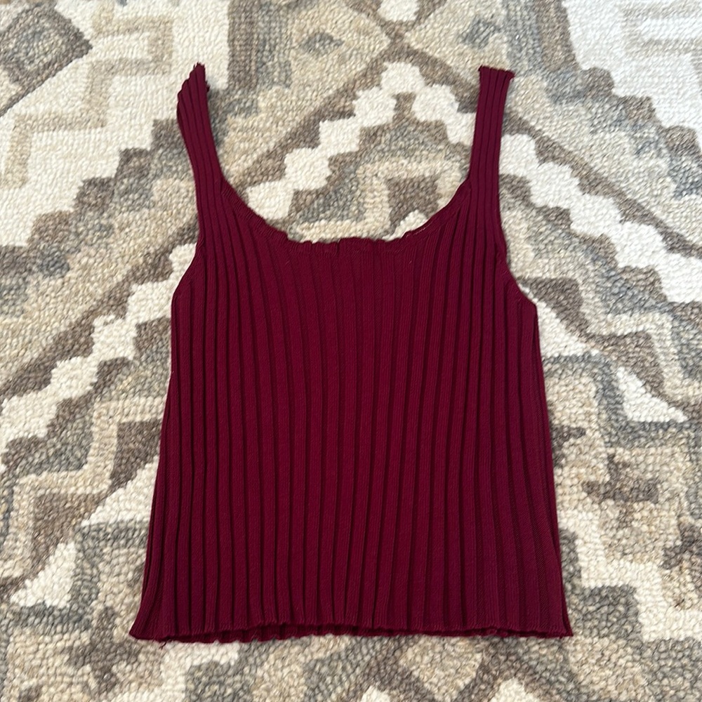 Size small,dark red tank top